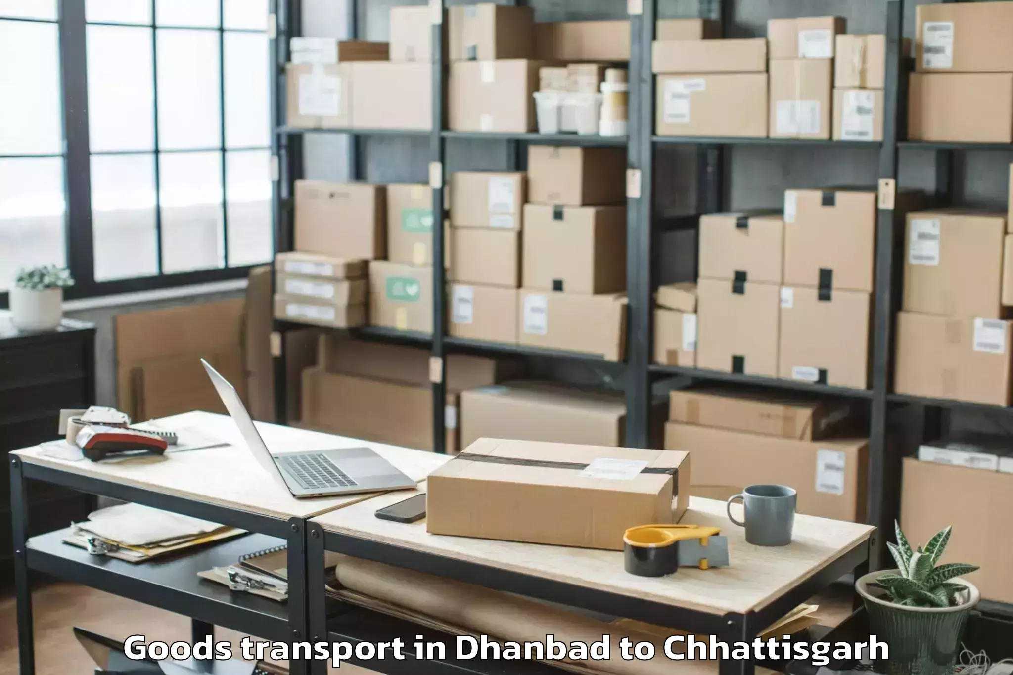 Dhanbad to Ambagarh Chauki Goods Transport